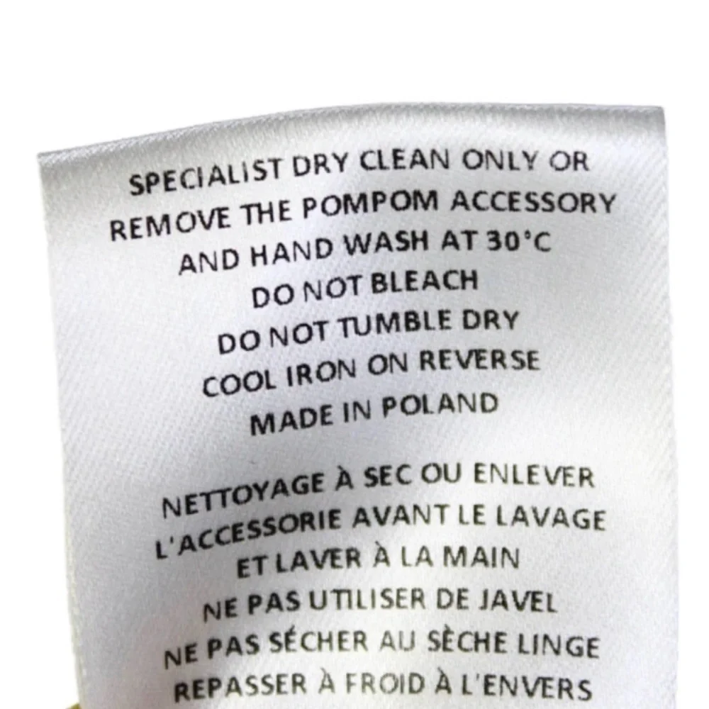 Mira Mikati Sunny Yellow Short Sleeve Top Pom Pom Accents Size 6 - Picture 9 of 10